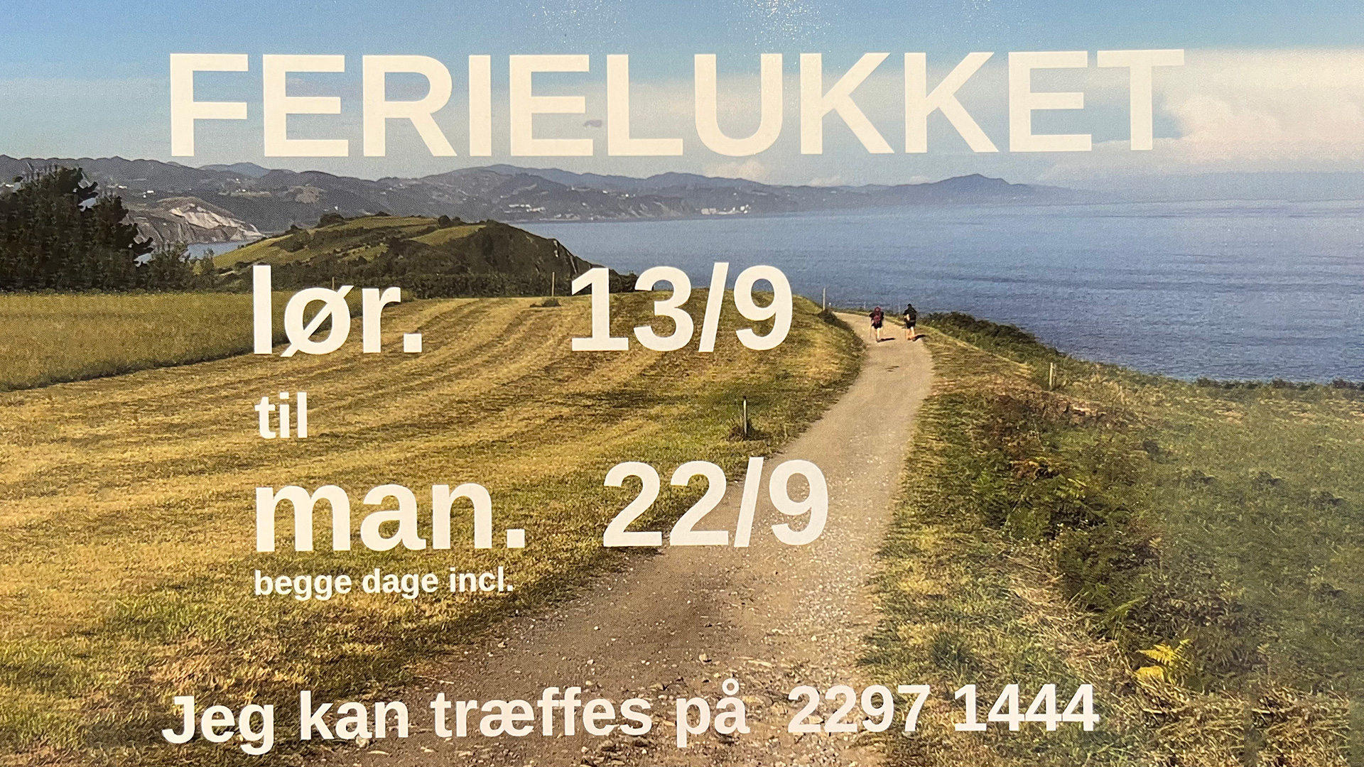 Stenberg Optik holder ferielukket